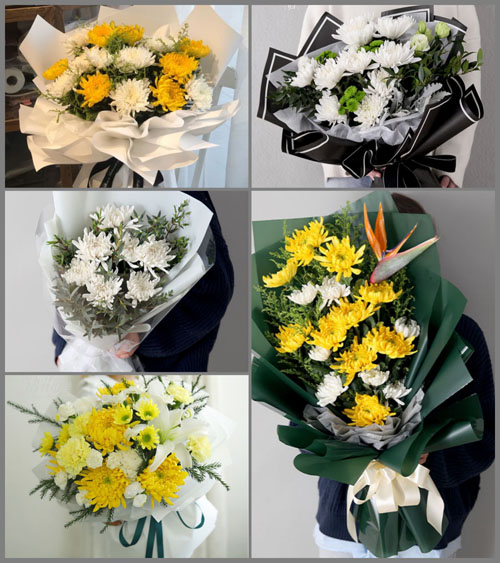 浙江省绍兴诸暨市岭北镇白事花束代送